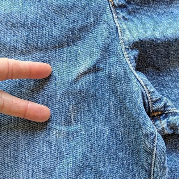 J.Crew Wide Leg High Rise Exposed Button Fly Jean Med Wash Sz 32 All Day Stretch - Picture 16 of 16